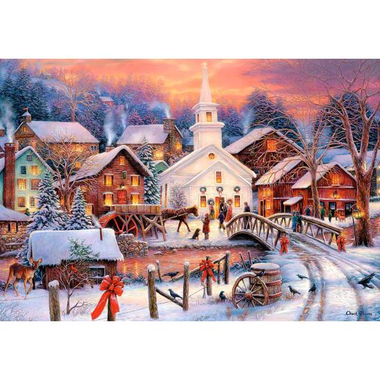 Puzzle Castorland Camino del Espiritu Navideño de 1000 Piezas Puzzle Castorland Camino del Espiritu Navideño de 1000 Piezas