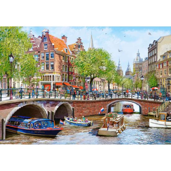 Puzzle Castorland Canales De Ámsterdam de 1000 Piezas