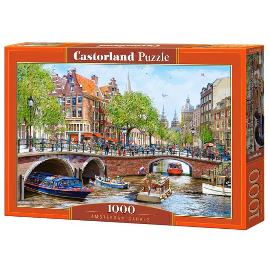Puzzle Castorland Canales De Ámsterdam de 1000 Piezas