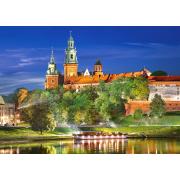 Puzzle Castorland Castillo Wawel de Noche, Polonia de 1000 Piez