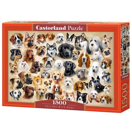Puzzle Castorland Collage de Perros de 1500 Piezas