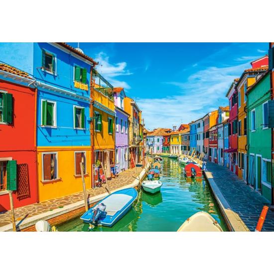Puzzle Castorland Colores de Burano, Italia de 1000 Pzs