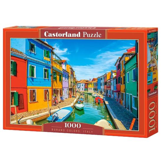 Puzzle Castorland Colores de Burano, Italia de 1000 Pzs