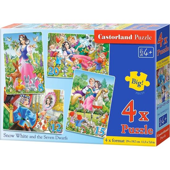 Puzzle Castorland Cuento de Blancanieves 8+12+15+20