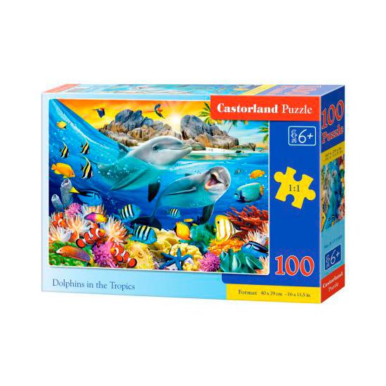 Puzzle Castorland Delfines en el Trópico de 100 Piezas