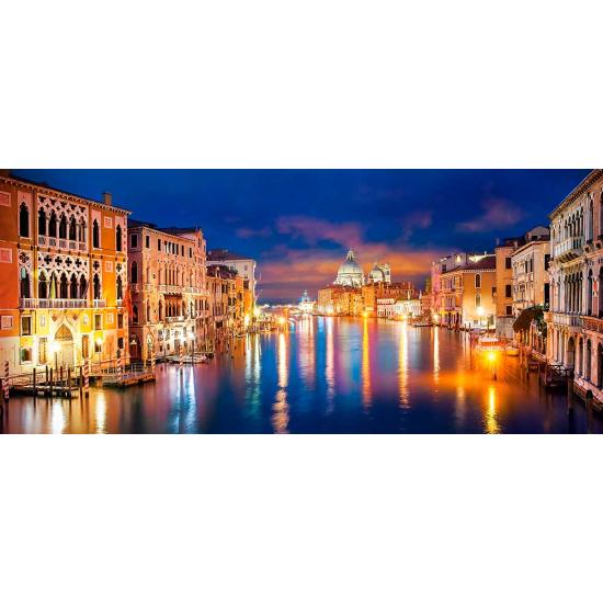 Puzzle Castorland El Gran Canal de Noche, Venecia de 600 Piezas