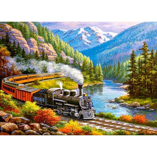 Puzzle Castorland El Tren Eagle River de 300 Piezas