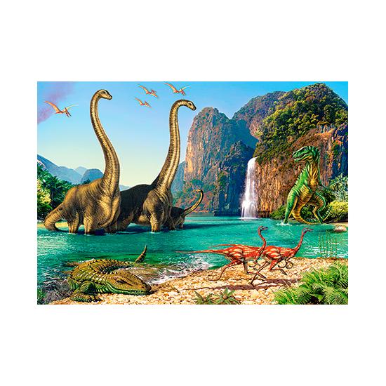 Puzzle Castorland En El Mundo de los Dinosaurios de 60 Piezas