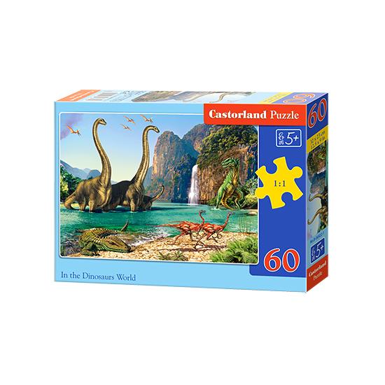 Puzzle Castorland En El Mundo de los Dinosaurios de 60 Piezas