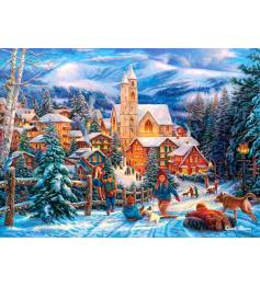 Puzzle Castorland En Trineo a la Ciudad de 300 Piezas