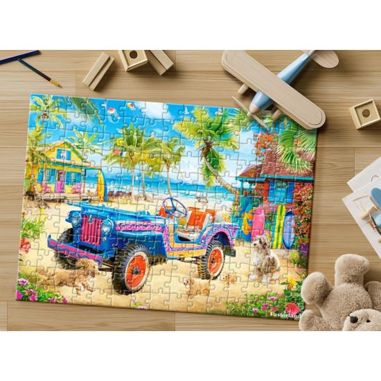 Puzzle Castorland Escapada a la Playa de 180 Piezas