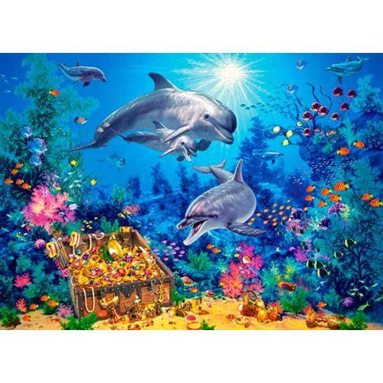 Puzzle Castorland Familia de Delfines de 300 Piezas Puzzle Castorland Familia de Delfines de 300 Piezas