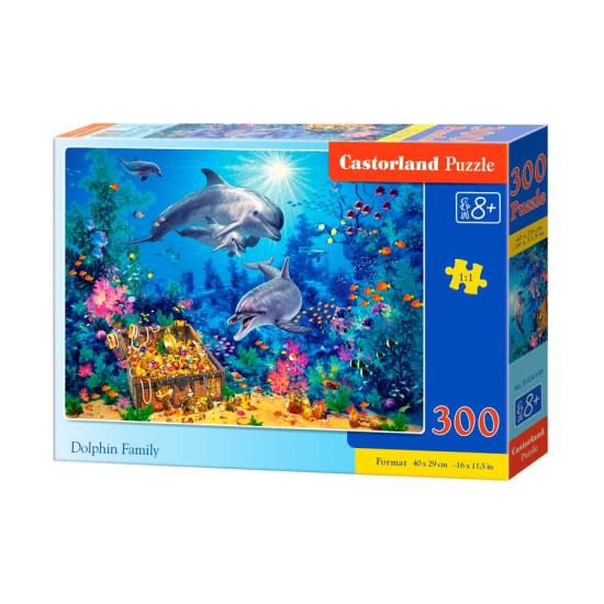 Puzzle Castorland Familia de Delfines de 300 Piezas Puzzle Castorland Familia de Delfines de 300 Piezas