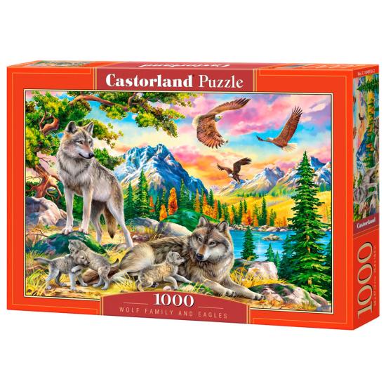 Puzzle Castorland Familia de Lobos y Águilas de 1000 Pzs Puzzle Castorland Familia de Lobos y Águilas de 1000 Pzs