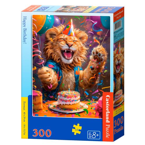 Puzzle Castorland Feliz Cumpleaños León de 300 Piezas Puzzle Castorland Feliz Cumpleaños León de 300 Piezas
