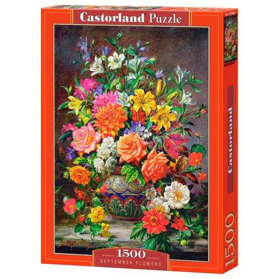 Puzzle Castorland Flores de Septiembre de 1500 Piezas