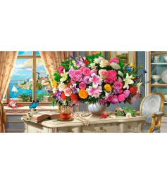 Puzzle Castorland Flores de Verano y Taza de Té de 4000 Piezas