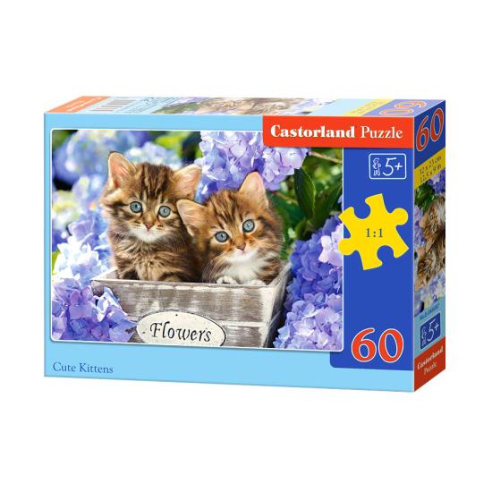 Puzzle Castorland Gatitos Preciosos de 60 Piezas Puzzle Castorland Gatitos Preciosos de 60 Piezas