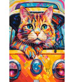 Puzzle Castorland Gato En El Autobus de 1000 Piezas