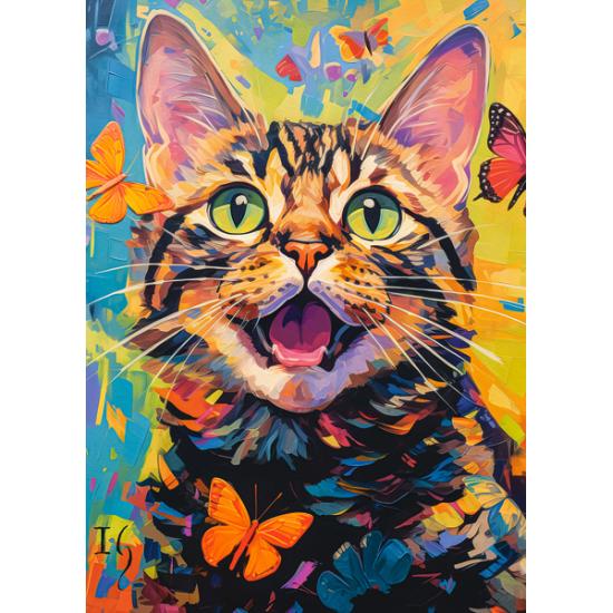 Puzzle Castorland Gato Feliz de 260 Piezas