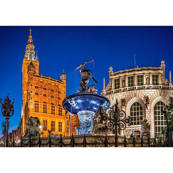 Puzzle Castorland Gdansk, Fuente de Neptuno de 500 Piezas