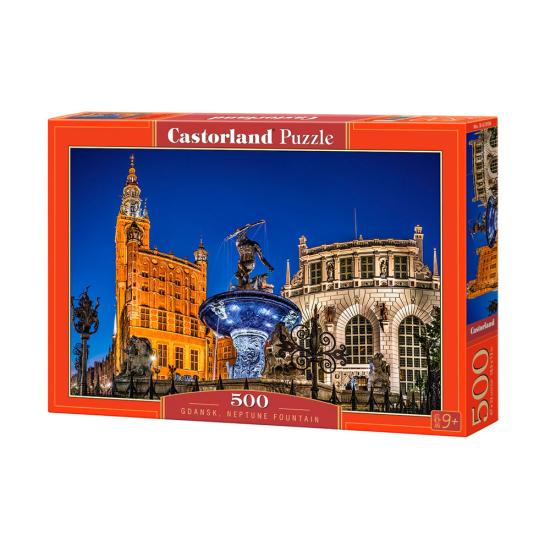 Puzzle Castorland Gdansk, Fuente de Neptuno de 500 Piezas
