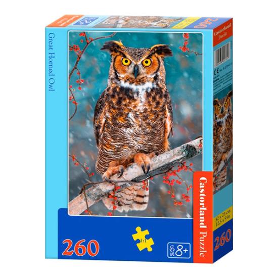 Puzzle Castorland Gran Buho Cornado 260 Piezas