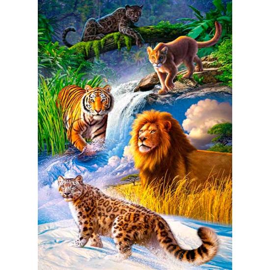 Puzzle Castorland Grandes Felinos de 260 Piezas