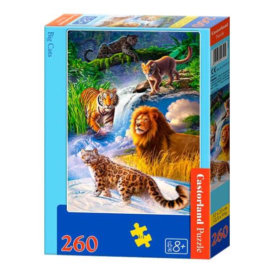Puzzle Castorland Grandes Felinos de 260 Piezas