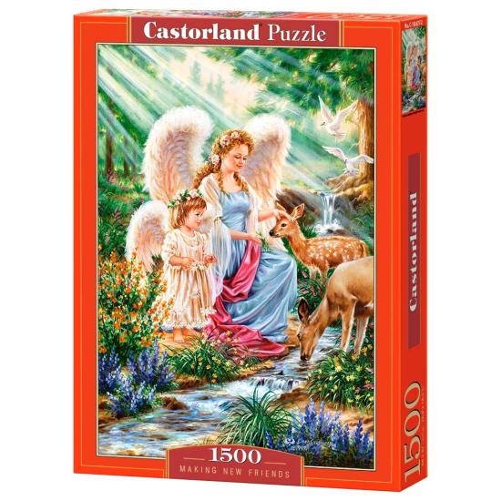 Puzzle Castorland Haciendo Nuevos Amigos de 1500 Piezas