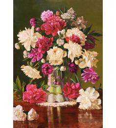 Puzzle Castorland Hermosas Peonias de 500 Piezas