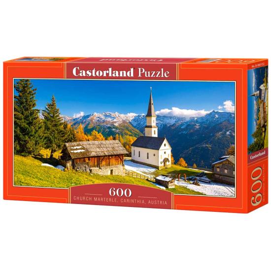 Puzzle Castorland Iglesia Marterle, Carinthia, Austria 600Pieza
