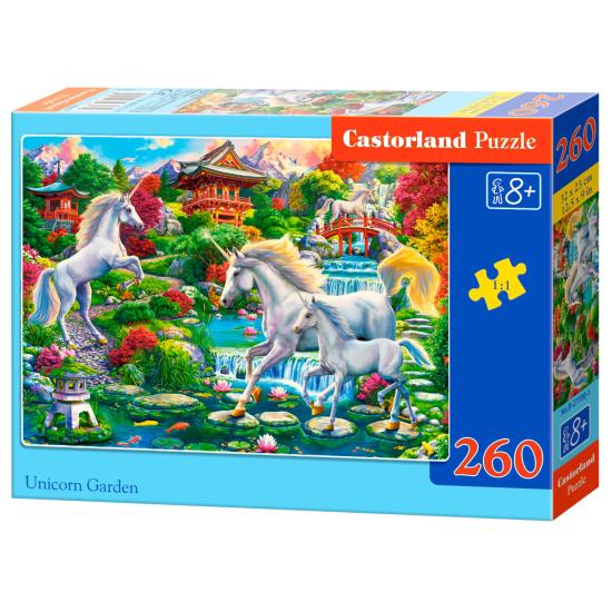Puzzle Castorland Jardín de Unicornios de 260 Piezas