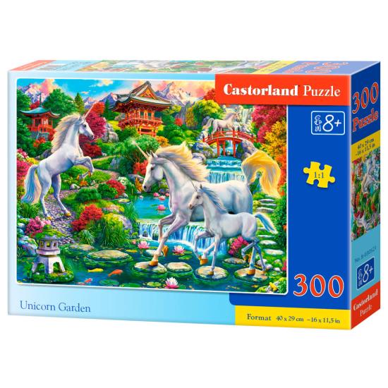 Puzzle Castorland Jardín de Unicornios de 300 Piezas