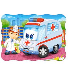 Puzzle Castorland La Ambulancia y El Doctor de 30 Piezas