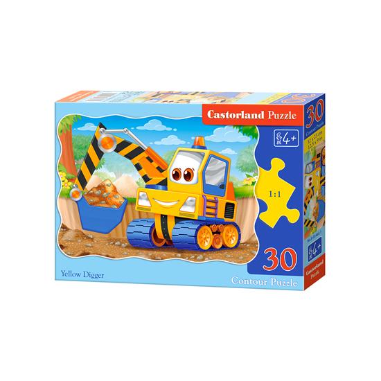 Puzzle Castorland La Excavadora Amarilla de 30 Piezas