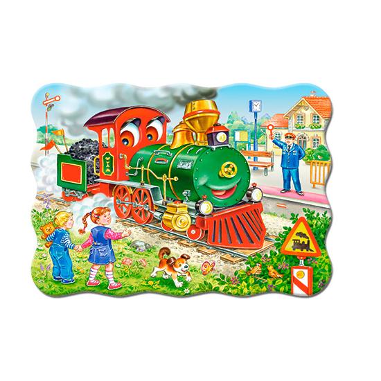 Puzzle Castorland La Locomotora Verde de 30 Piezas