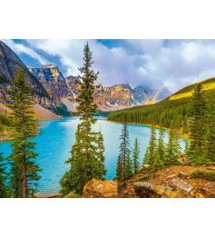 Puzzle Castorland Lago Moraine, Parque Nacional Banff, Canadá de