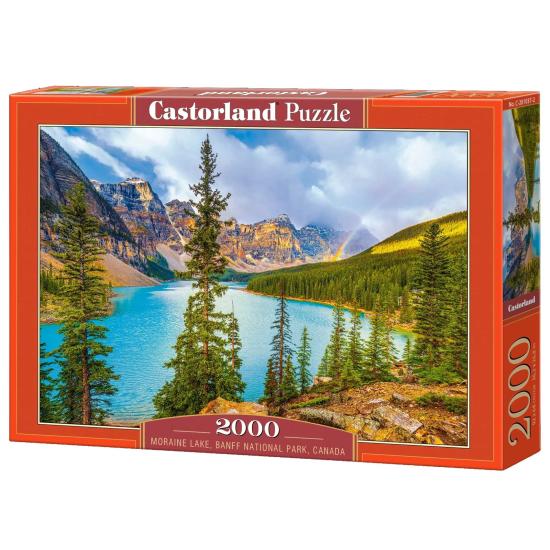 Puzzle Castorland Lago Moraine, Parque Nacional Banff, Canadá de