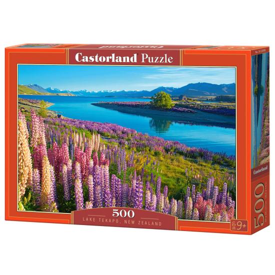 Puzzle Castorland Lago Tekapo, Nueva Zelanda de 500 Piezas