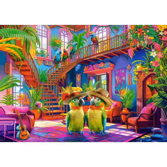 Puzzle Castorland Loros En El Paraíso de 500 Piezas Puzzle Castorland Loros En El Paraíso de 500 Piezas