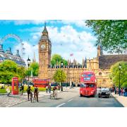 Puzzle Castorland Mañana Ocupada en Londres de 1000 Pzs