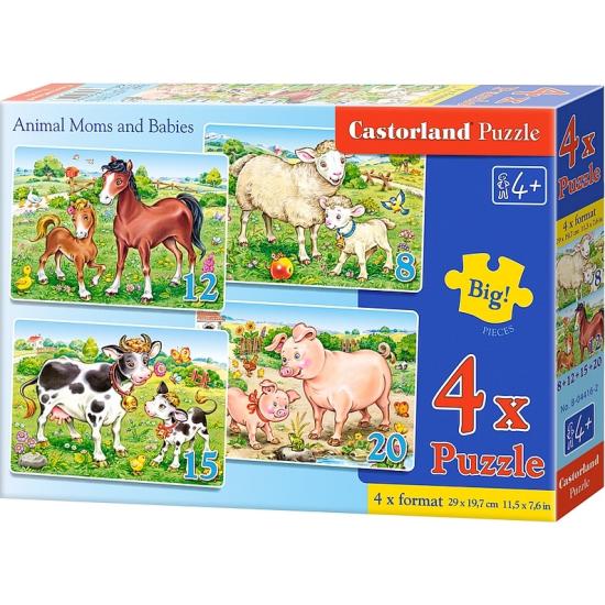 Puzzle Castorland Madre e Hijo 8+12+15+20