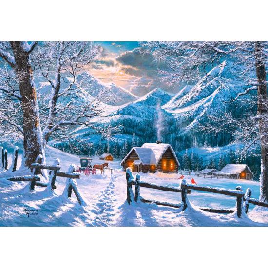 Puzzle Castorland Mañana Nevada de 1500 Piezas Puzzle Castorland Mañana Nevada de 1500 Piezas