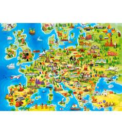 Puzzle Castorland Mapa de Europa de 100 Piezas