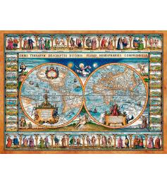 Puzzle Castorland Mapa del Mundo de 1639 de 2000 Piezas