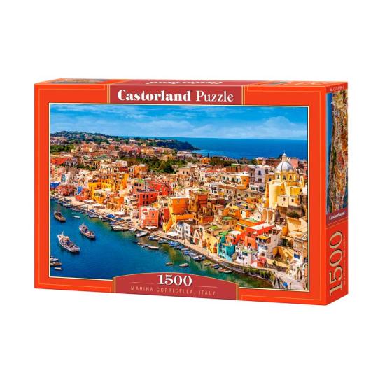 Puzzle Castorland Marina Corricella, Italia de 1500 Piezas