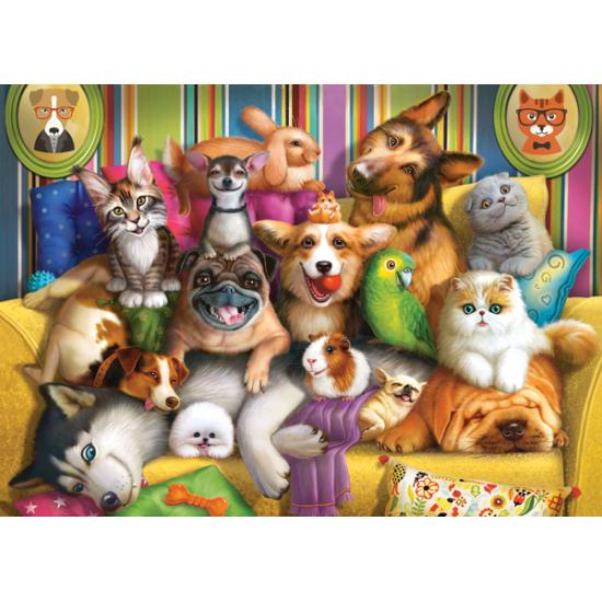 Puzzle Castorland Mascotas Juguetonas de 60 Piezas Puzzle Castorland Mascotas Juguetonas de 60 Piezas