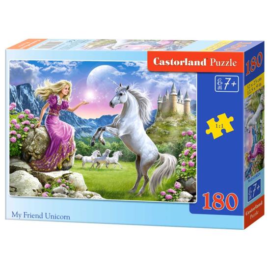 Puzzle Castorland Mi Amigo Unicornio de 180 Piezas