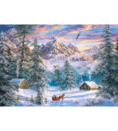 Puzzle Castorland Navidad en la Montaña de 1000 Piezas